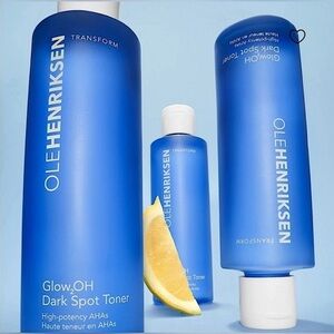 NWT Ole Henriksen Glow2OH Dark Spot & Fine line AHA Vegan Toner  6.5 Fl.oz.